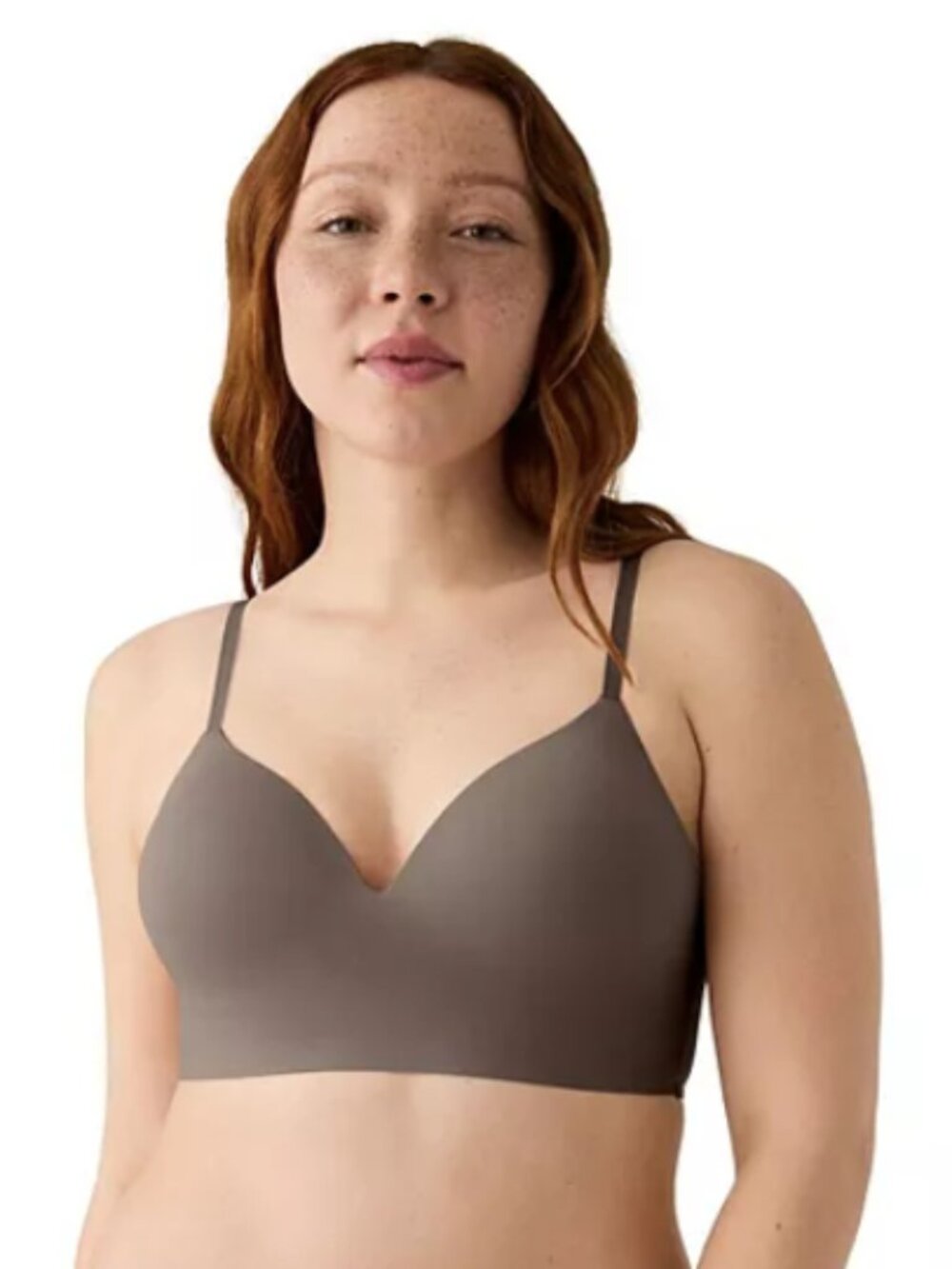 True & Co. Wireless Boost Bra Smoothing pull on TRW253PW16 sz L NWT Muse Gray